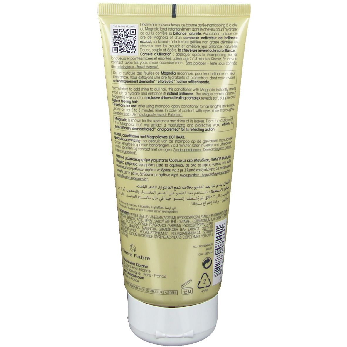 Klorane Après-Shampooing à Cire de Magnolia Cheveux Ternes