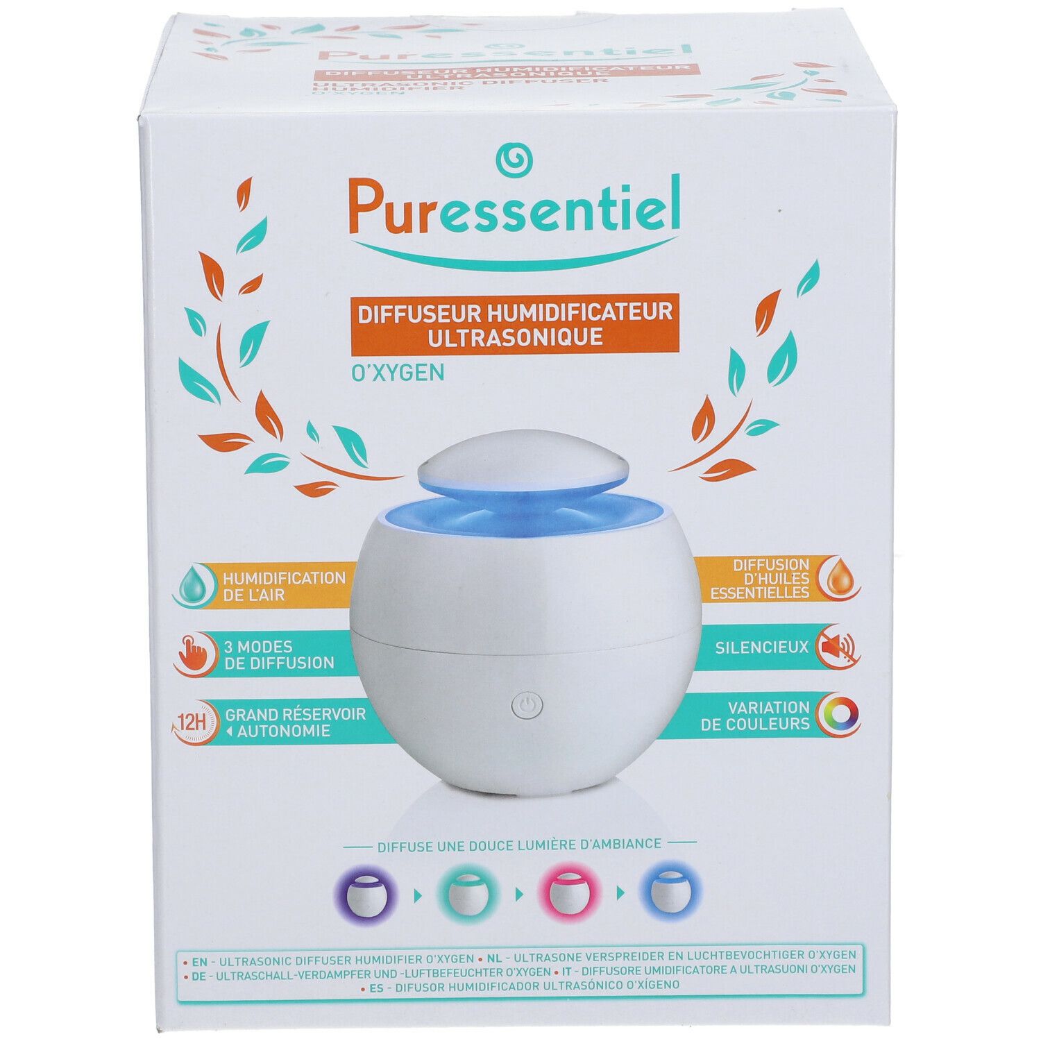 Puressentiel Verspreider Ultrasoon Zuurstof