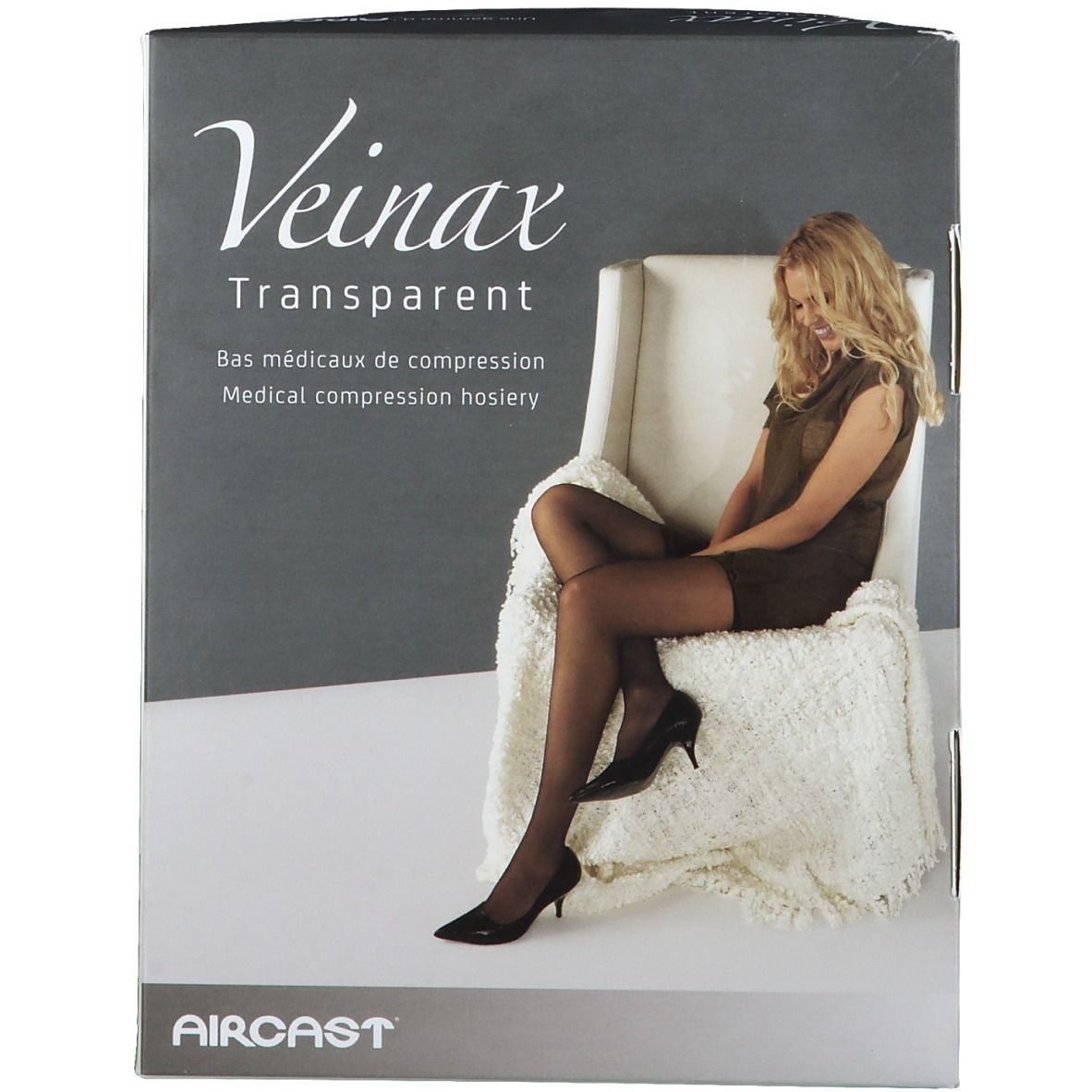 Veinax Panty Transparent Noir Classe 2 Taille 2