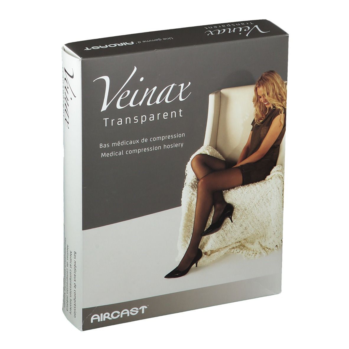 Veinax Panty Transparent Noir Classe 2 Taille 3