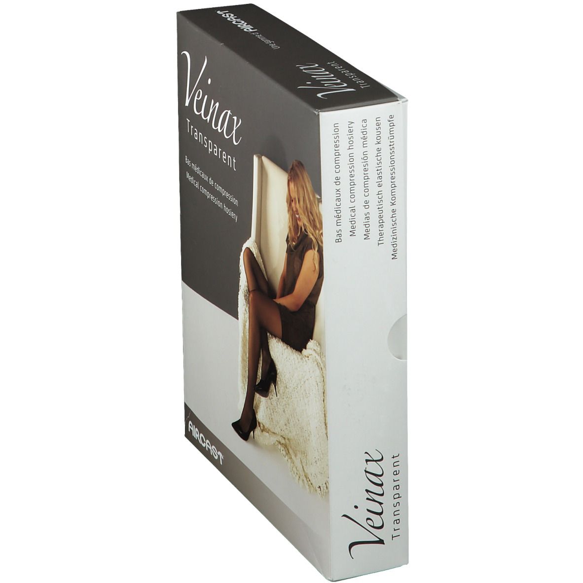 Veinax Panty Transparent Noir Classe 2 Taille 3