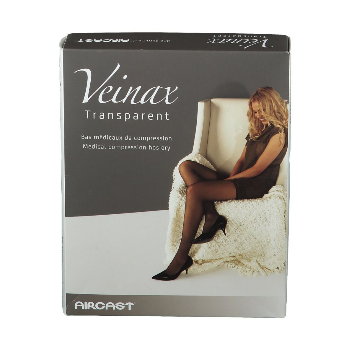 Veinax Panty Transparent Noir Classe 2 Taille 3