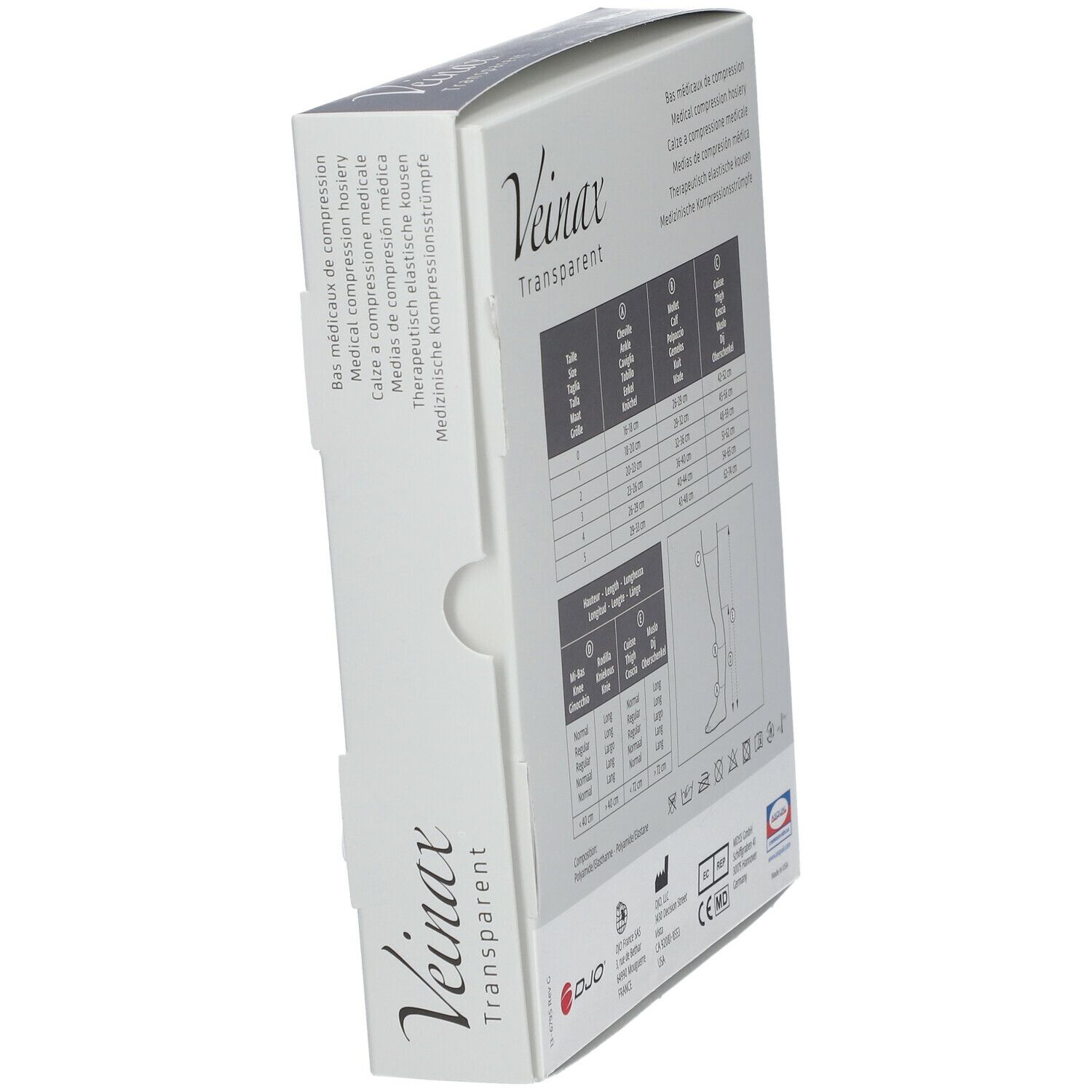 Veinax Panty Transparent Beige Clair Classe 2 Taille 2