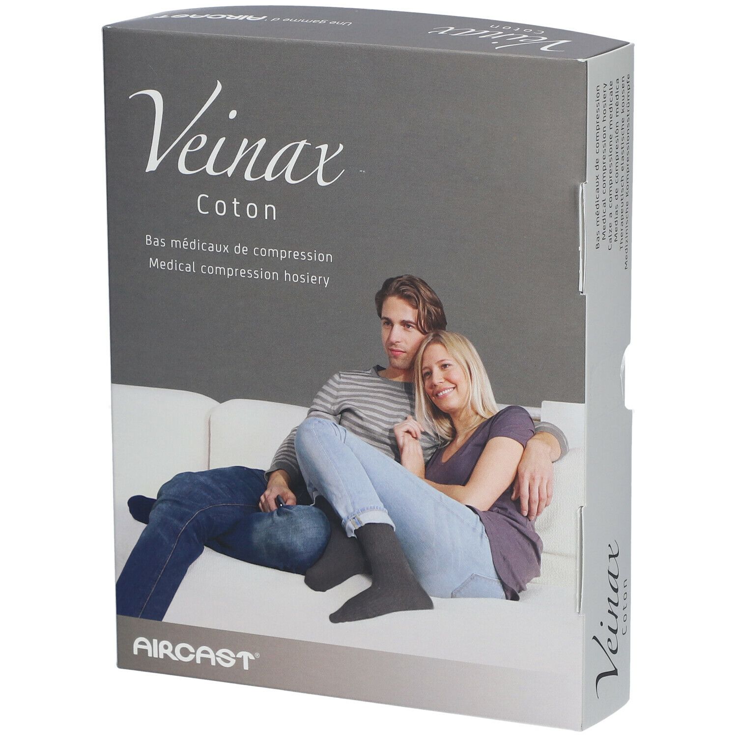 Veinax Bas Coton Homme Noir Classe 2 Taille 2