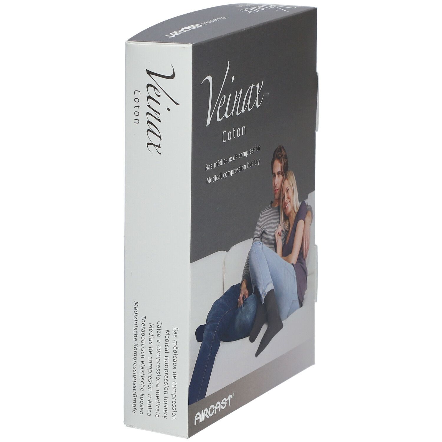Veinax Bas Coton Homme Noir Classe 2 Taille 2