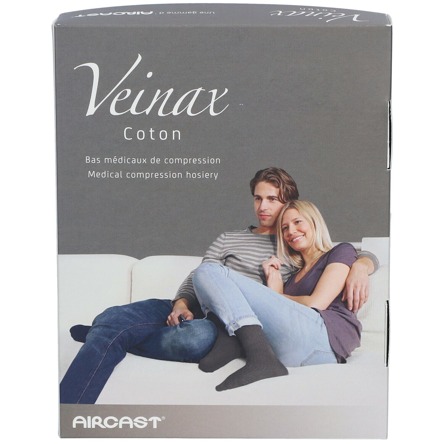 Veinax Bas Coton Homme Noir Classe 2 Taille 2