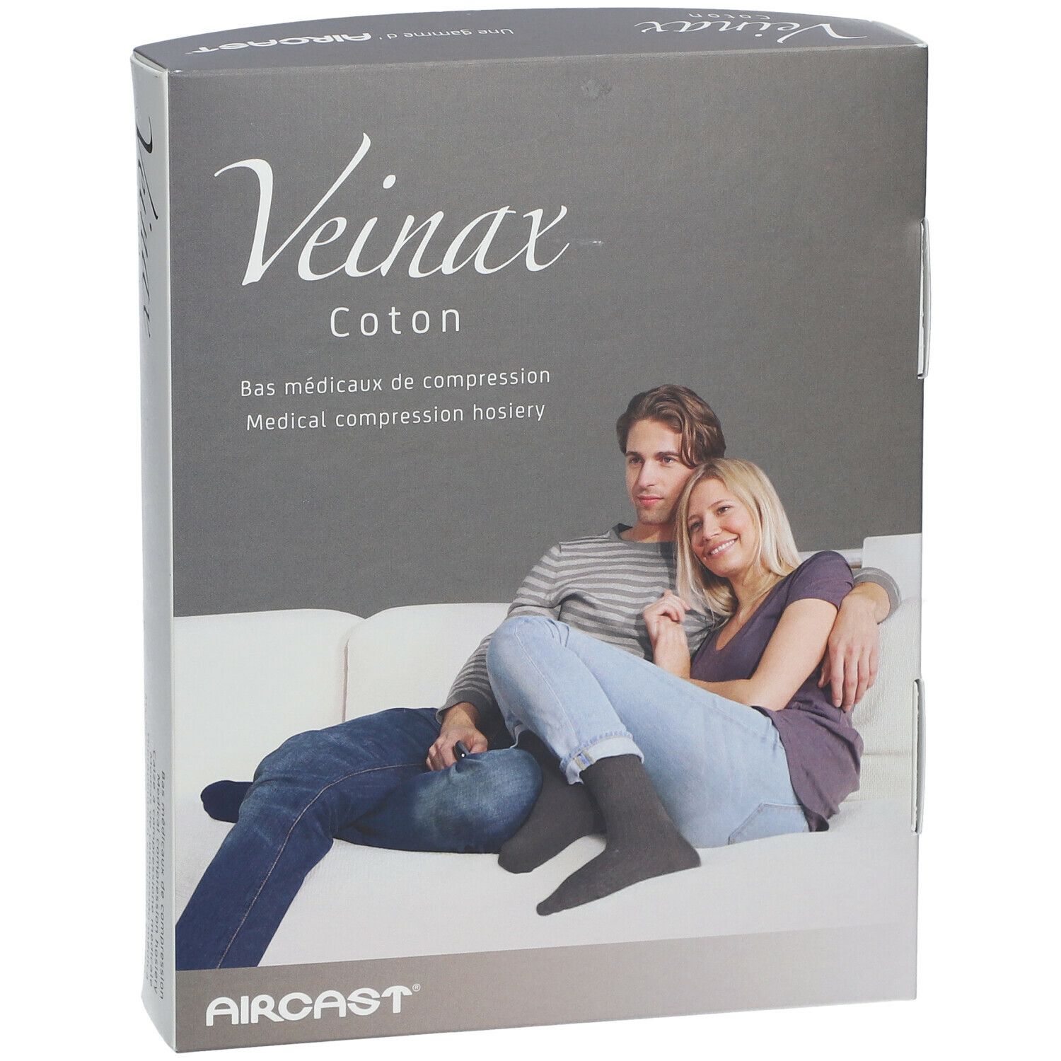 Veinax Bas Coton Homme Noir Classe 2 Taille 2