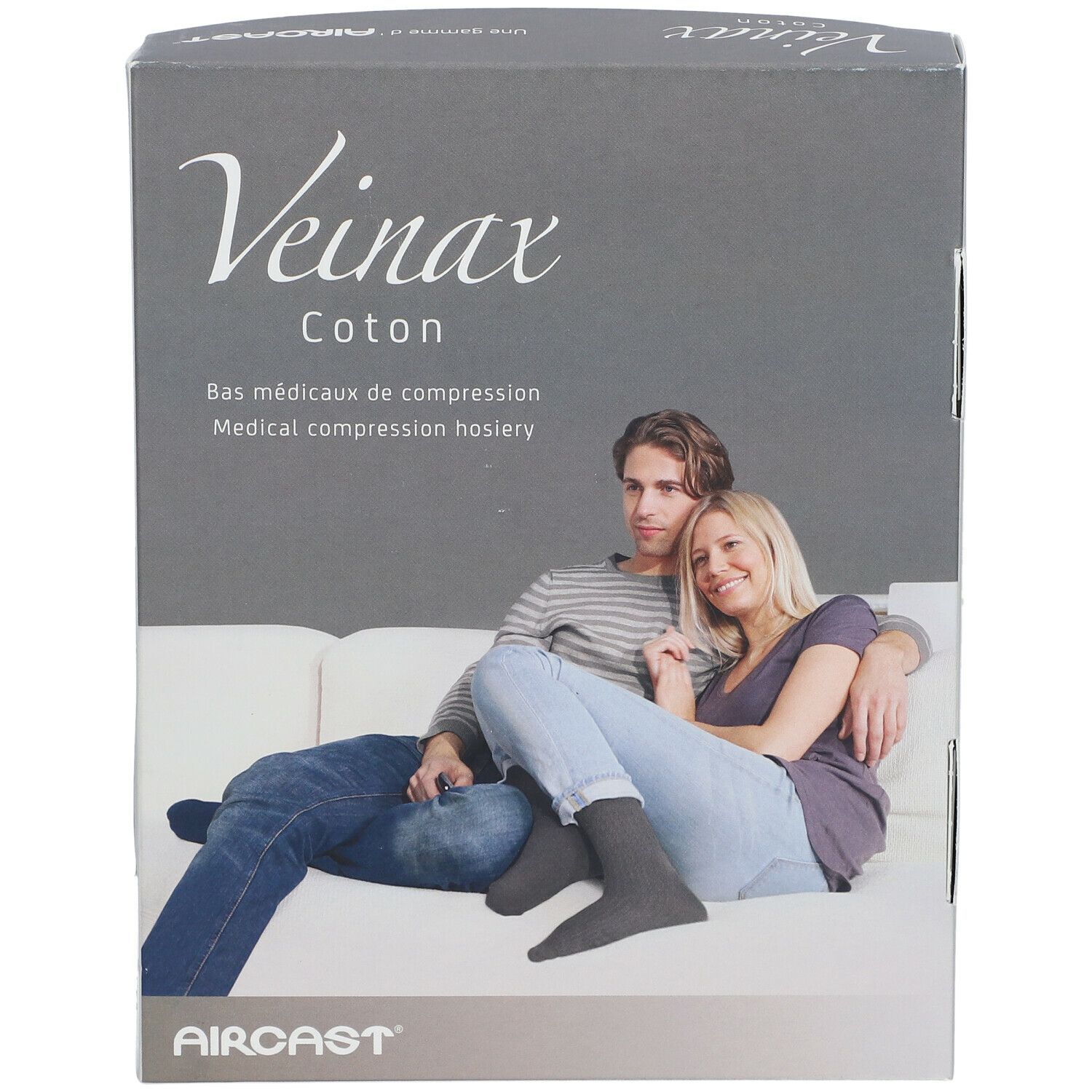 Veinax Bas Coton Homme Noir Classe 2 Taille 3