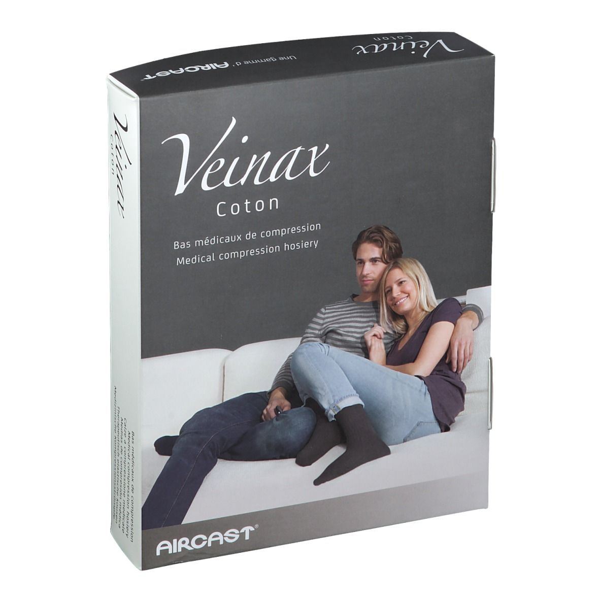 Veinax Bas Coton Homme Gris Classe 2 Taille 2