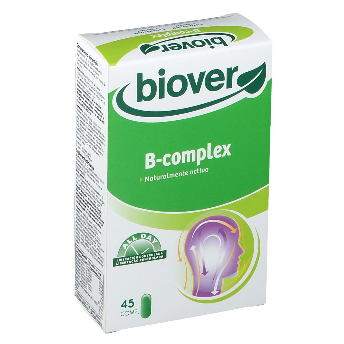 Biover B-complex – Zenuwstelsel – Voedingssupplement bij Stress - met Vitamine B Complex