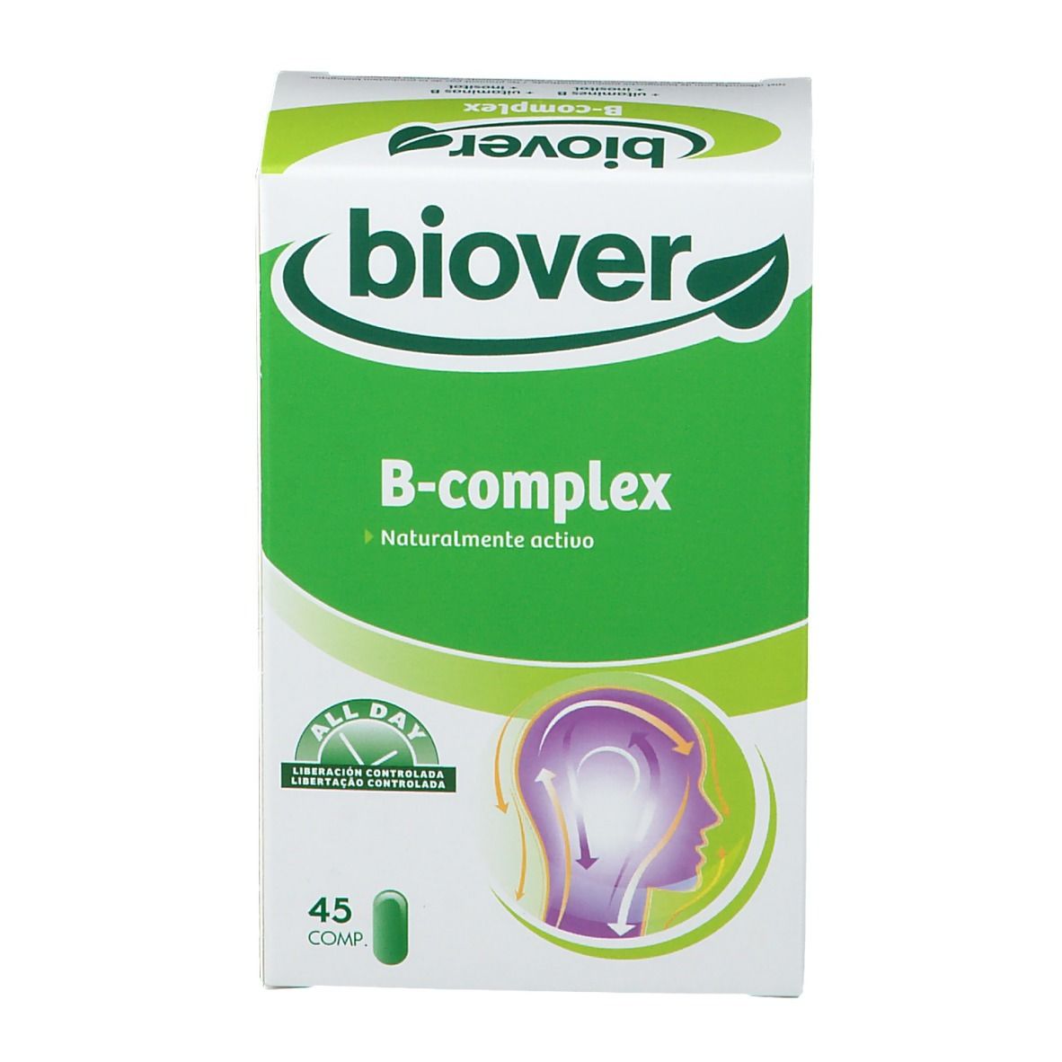 Biover B-complex – Zenuwstelsel – Voedingssupplement bij Stress - met Vitamine B Complex