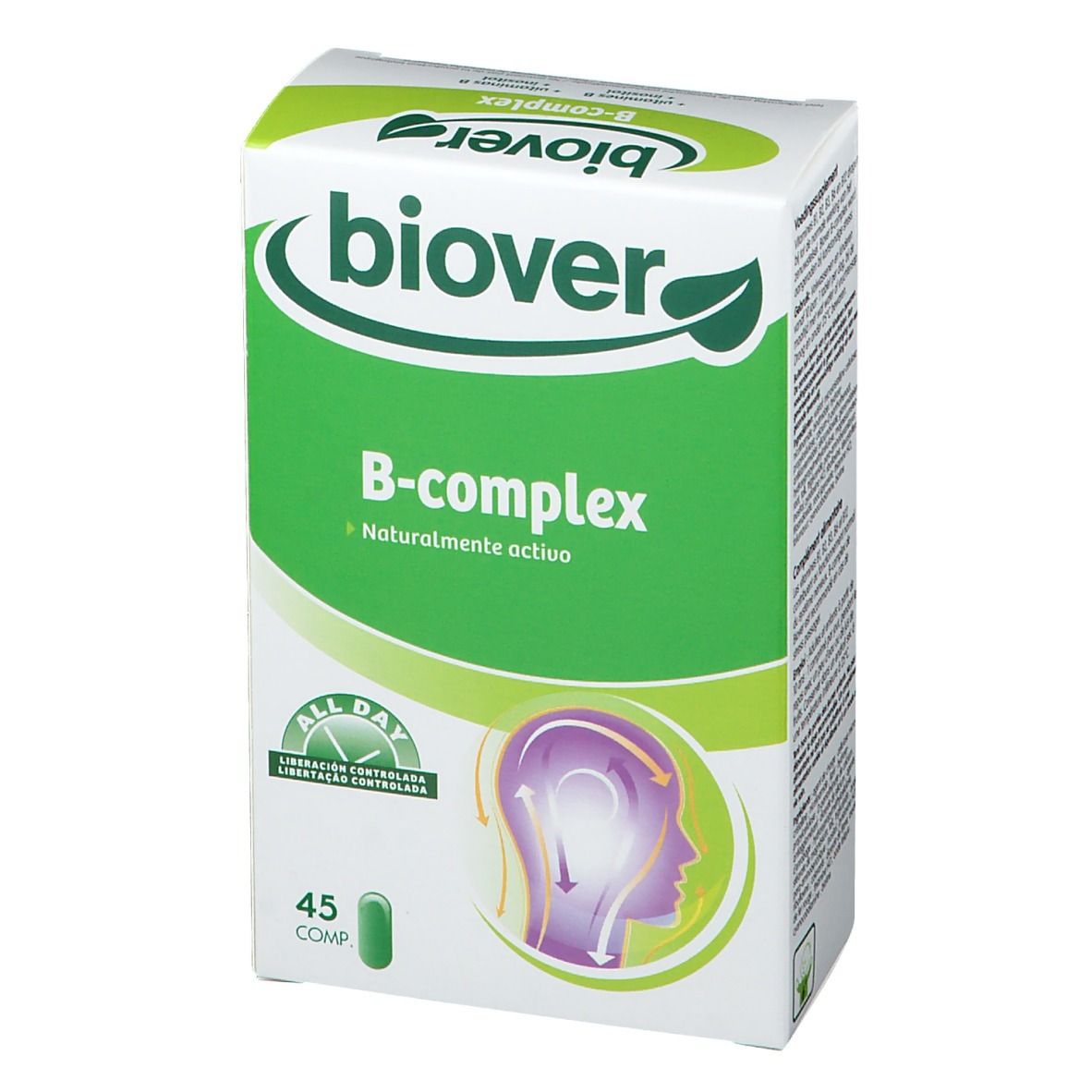 Biover B-complex – Zenuwstelsel – Voedingssupplement bij Stress - met Vitamine B Complex