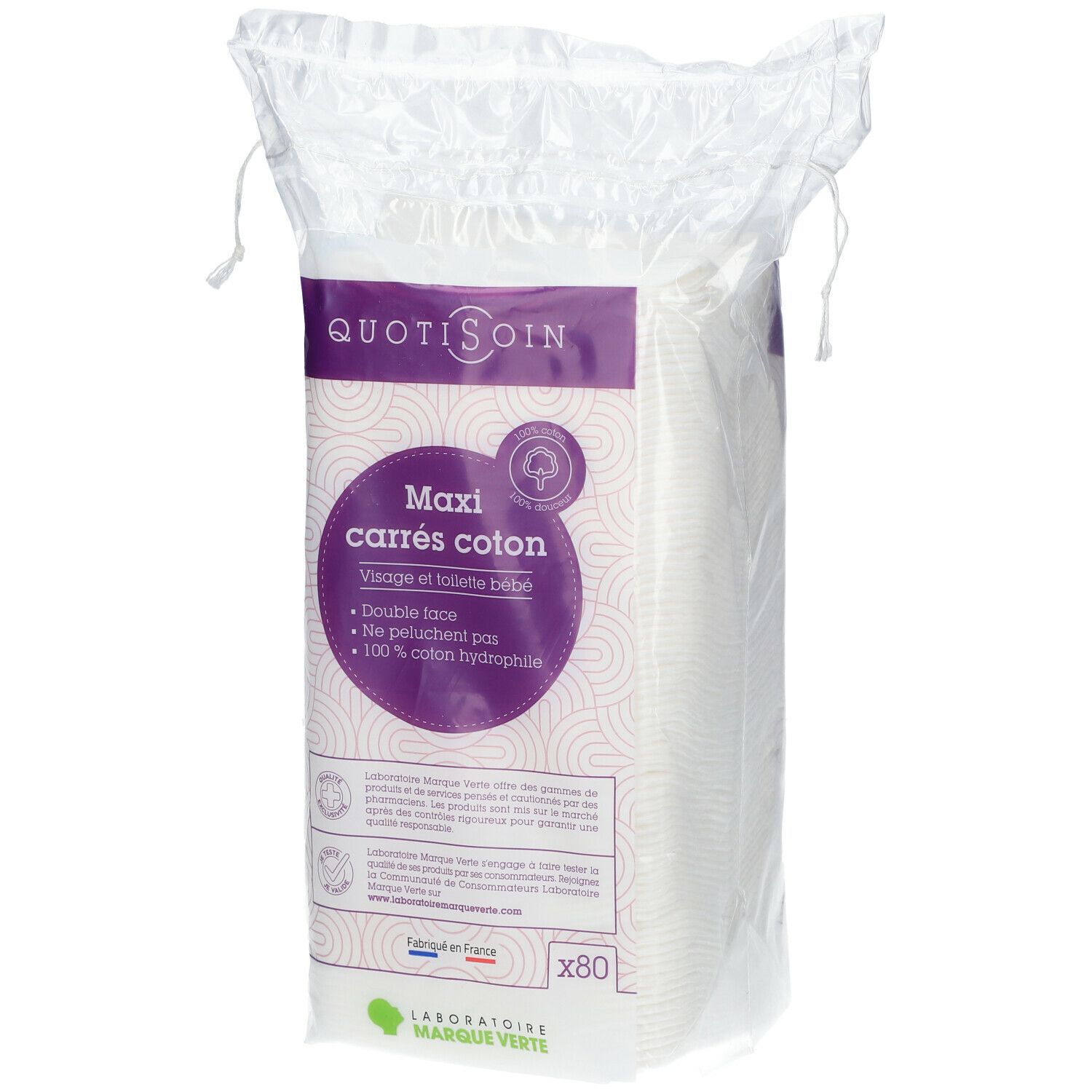 Cotonnerie Maxi Carrés Coton Sachet