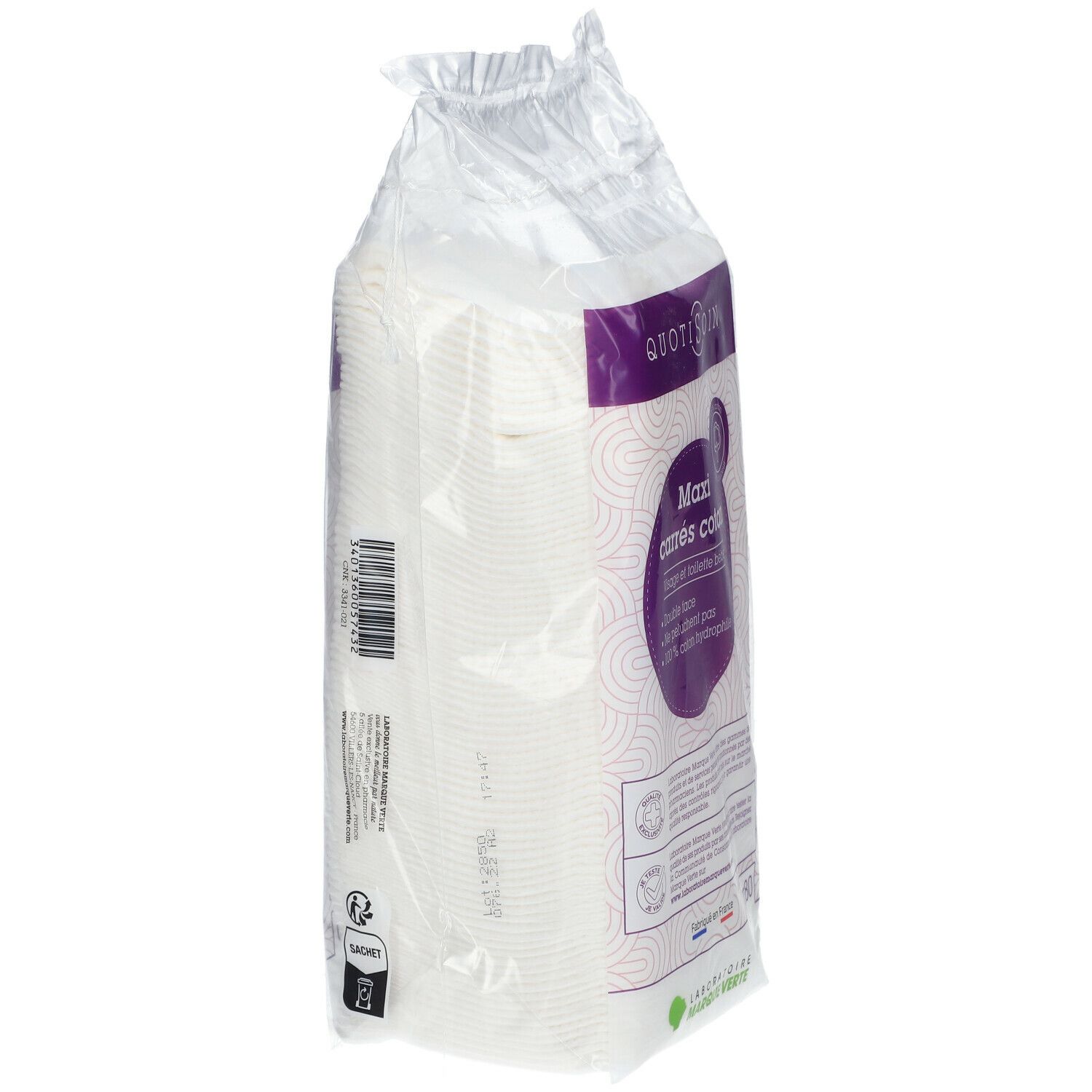 Cotonnerie Maxi Carrés Coton Sachet