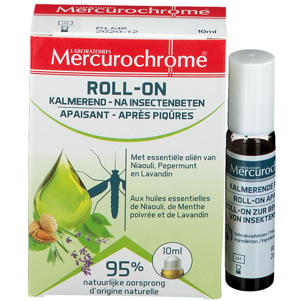 Mercurochrome Roll-On Apaisant aux Huiles Essentielles
