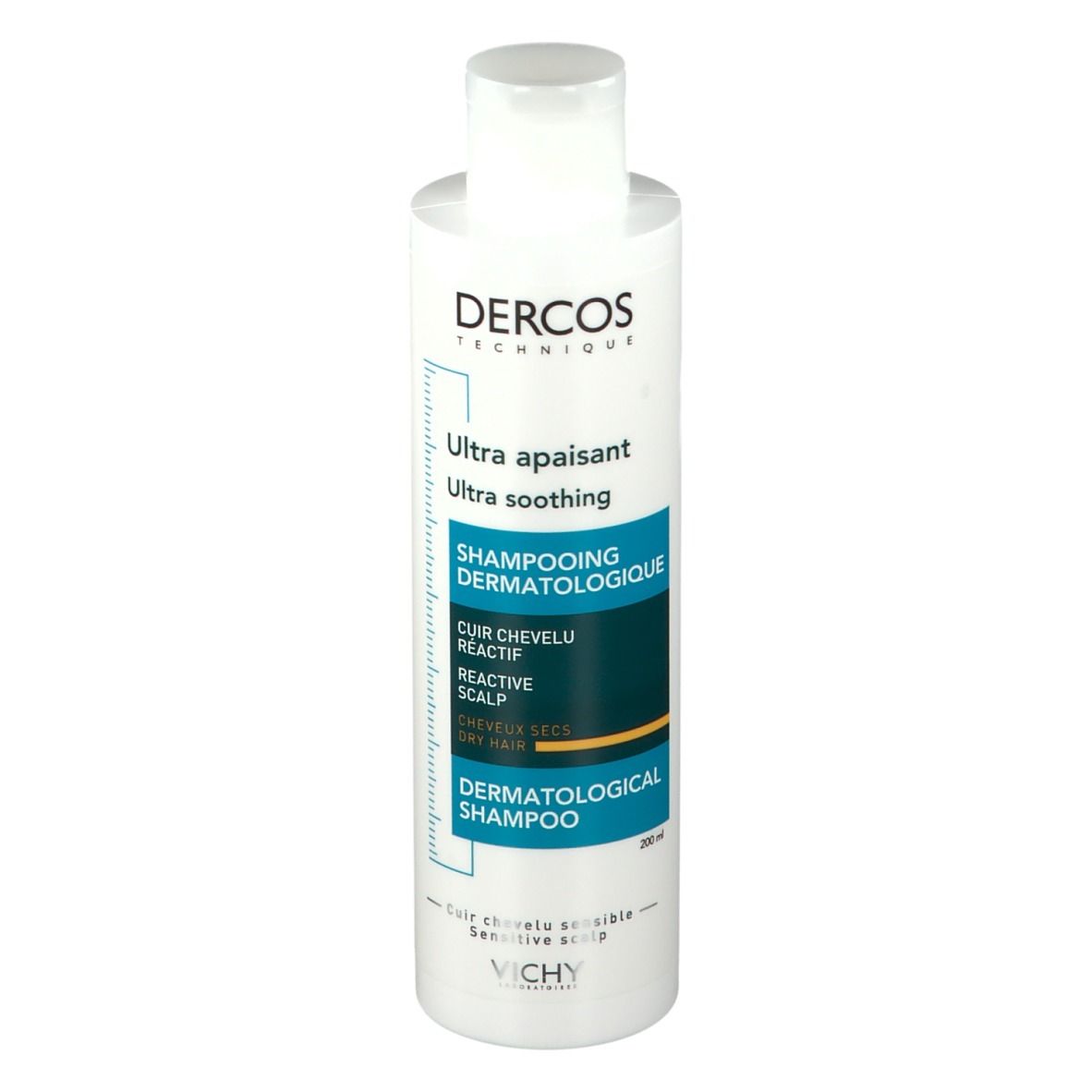 Vichy Dercos Ultra Apaisant Shampooing Dermatologique Cheveux Secs