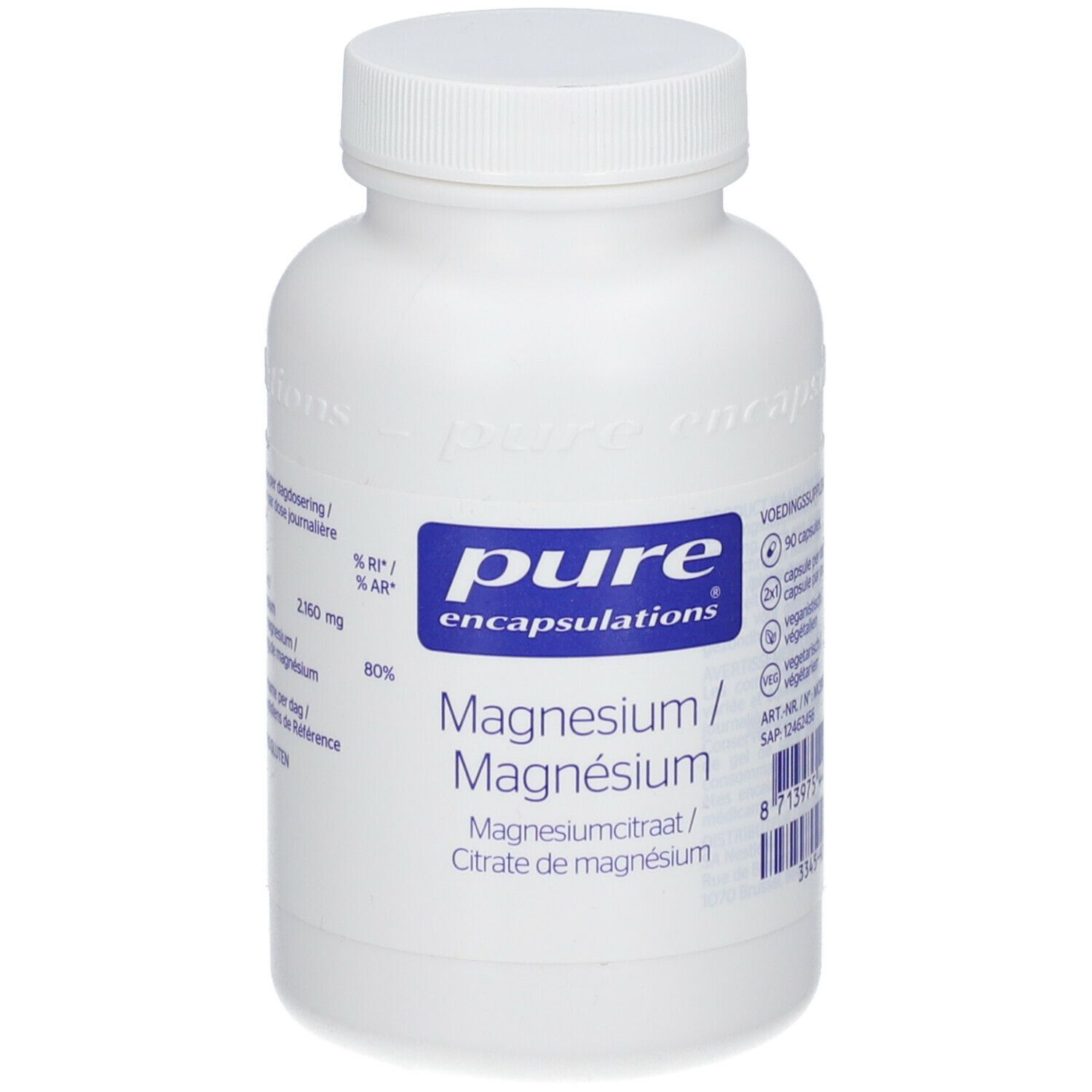 Pure Encapsulations Citrate De Magnésium