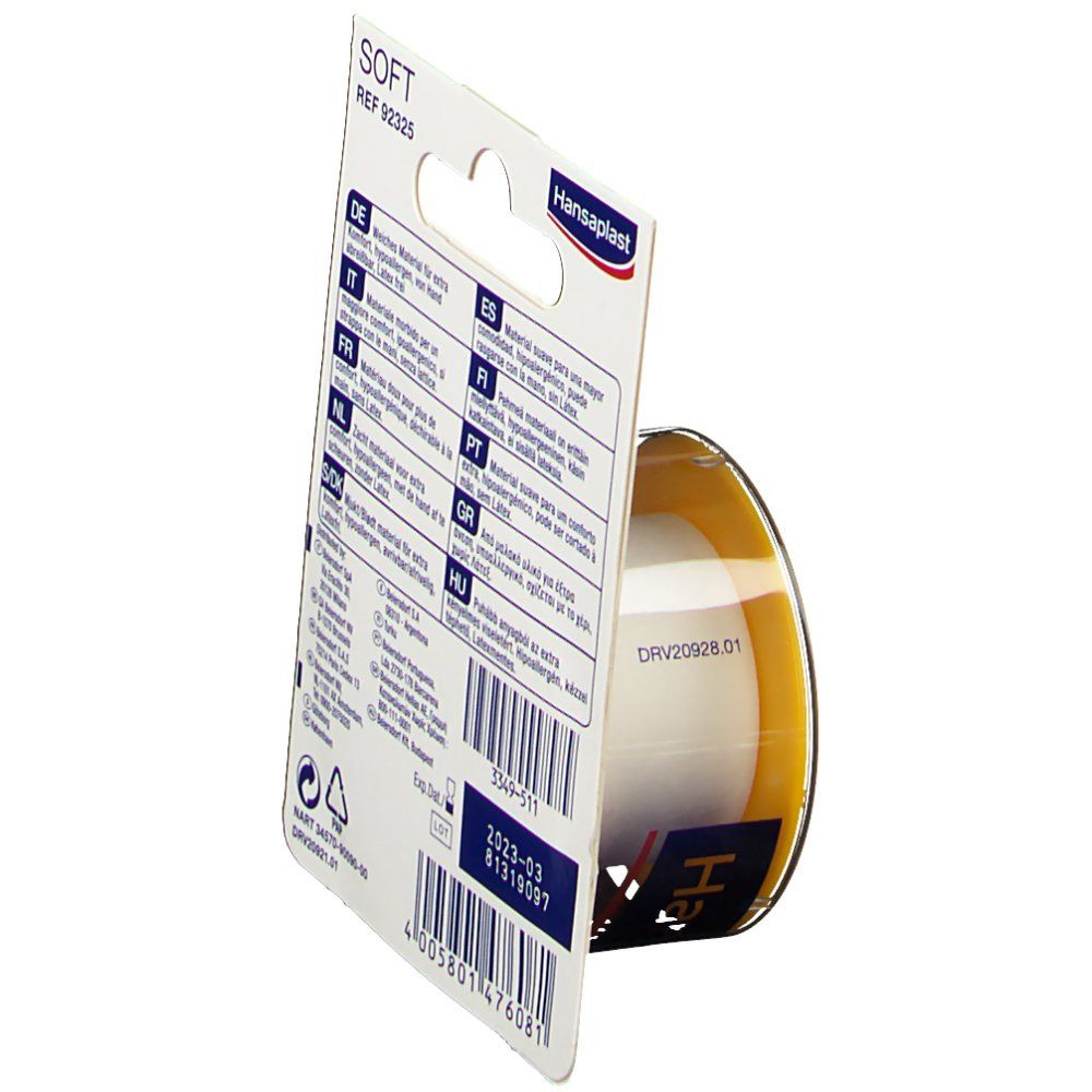 Hansaplast Hechtpleister Soft 5mx2,5cm