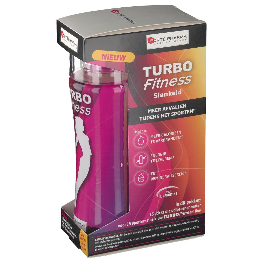 Forte Pharma Turbo Fitness Slankheid Fles + 15 Sticks