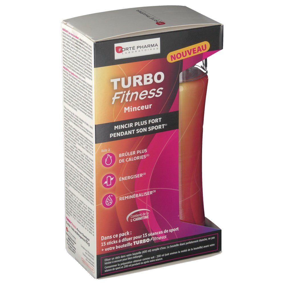 Forte Pharma Turbo Fitness Slankheid Fles + 15 Sticks