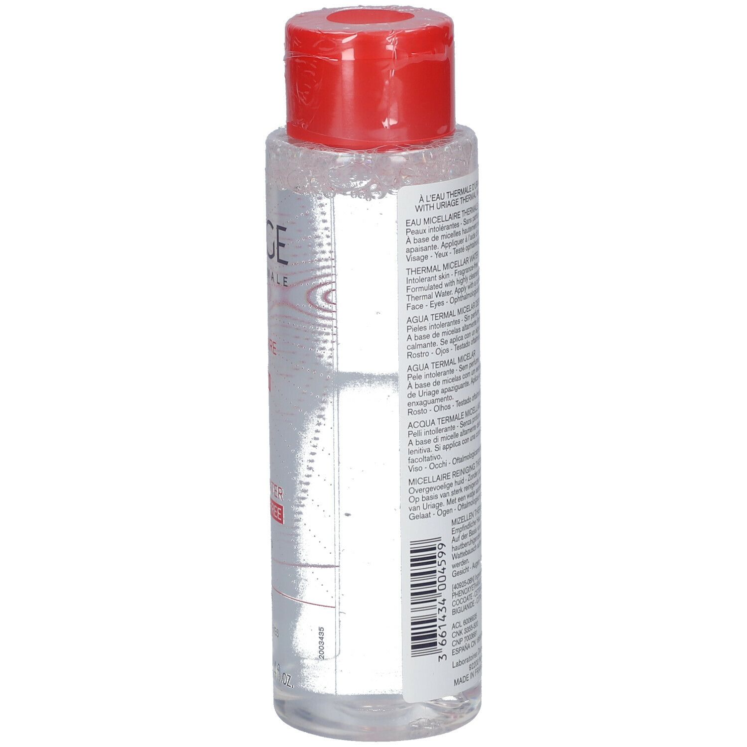 Uriage Eau Micellaire Thermale Sans Parfum Peaux Intolérantes