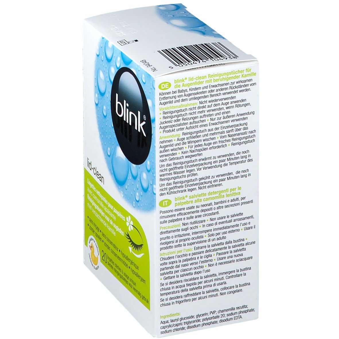 Blink Lid-Clean Tissues
