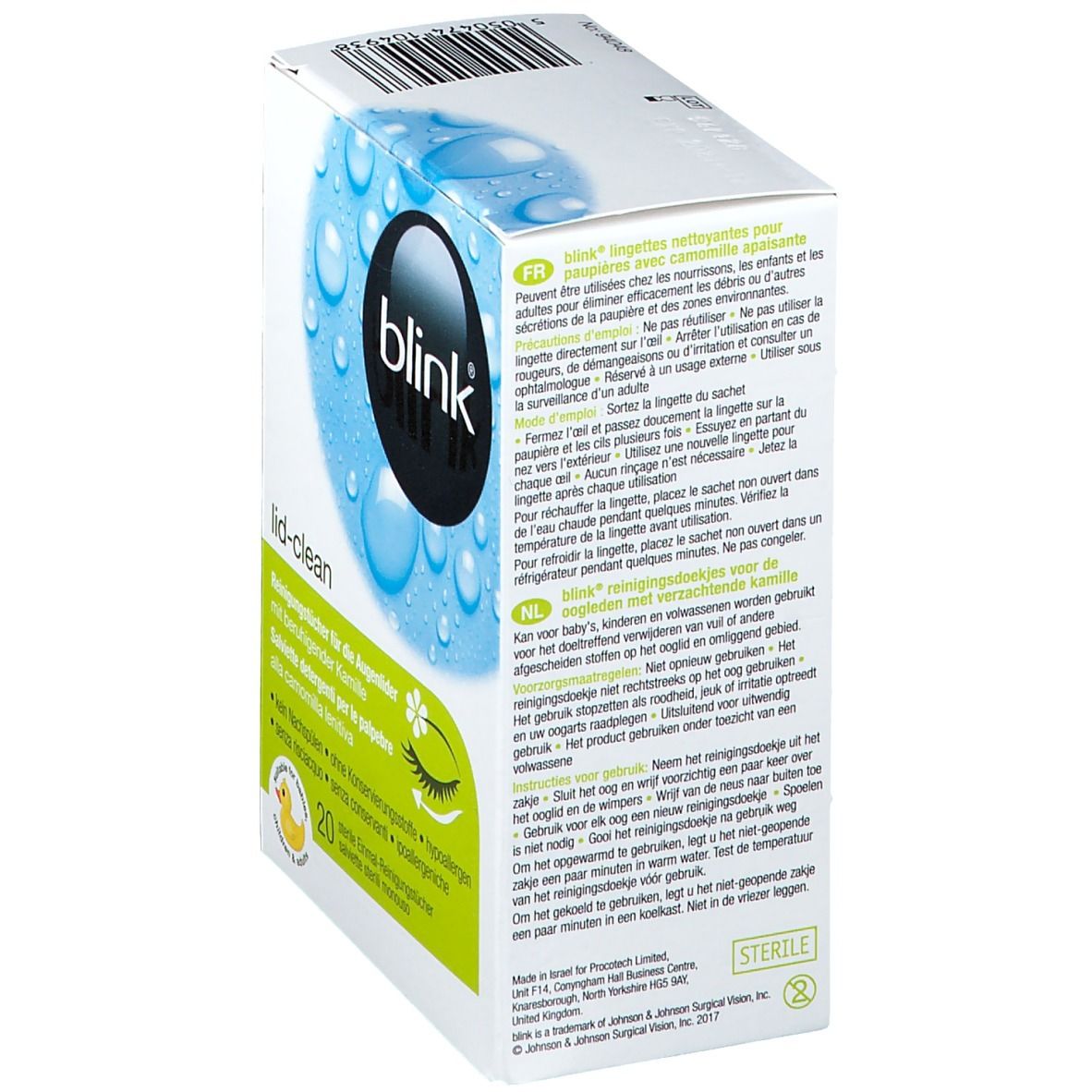 Blink Lid-Clean Tissues