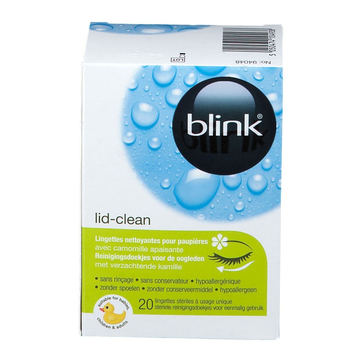 Blink Lid-Clean Tissues