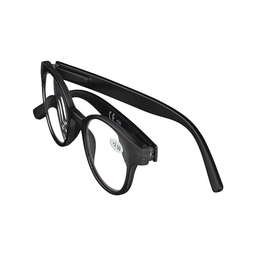 Pharma Glasses Leesbril Rond Grijs/Zwart +2.50