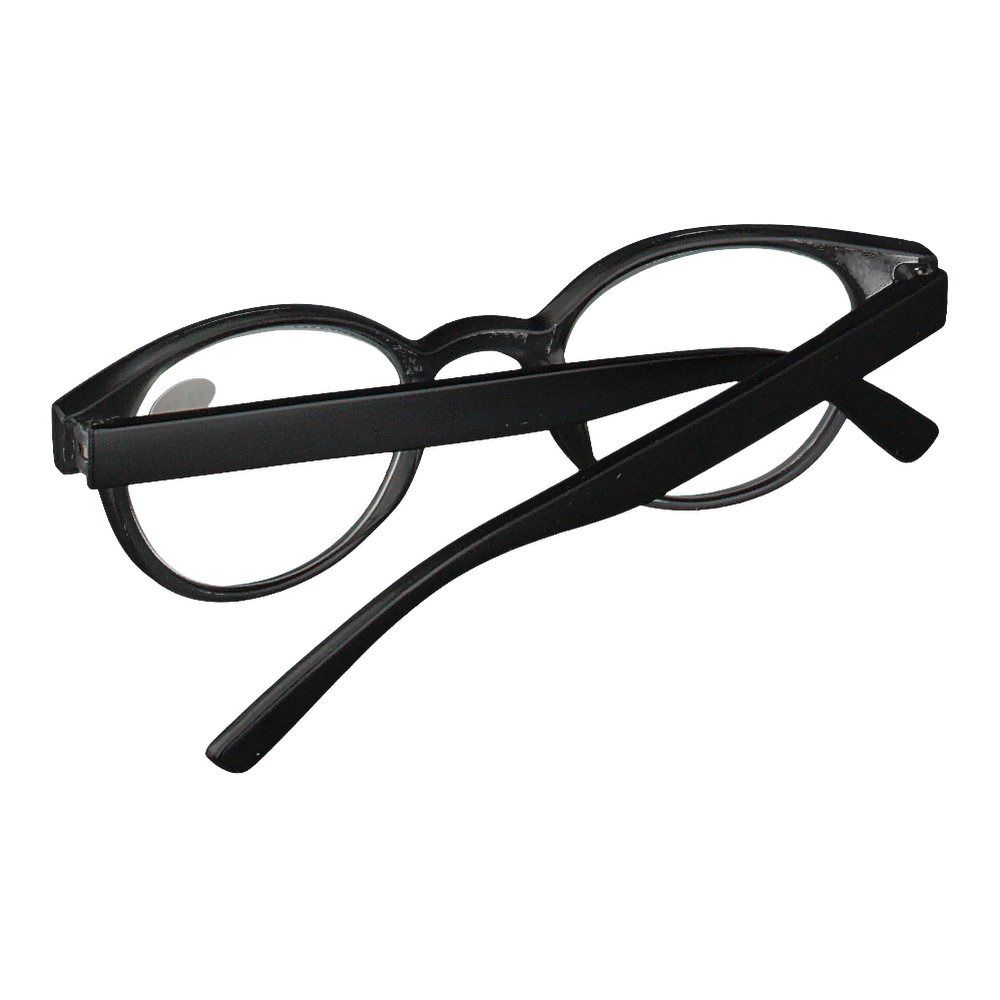 Pharma Glasses Leesbril Rond Grijs/Zwart +2.50