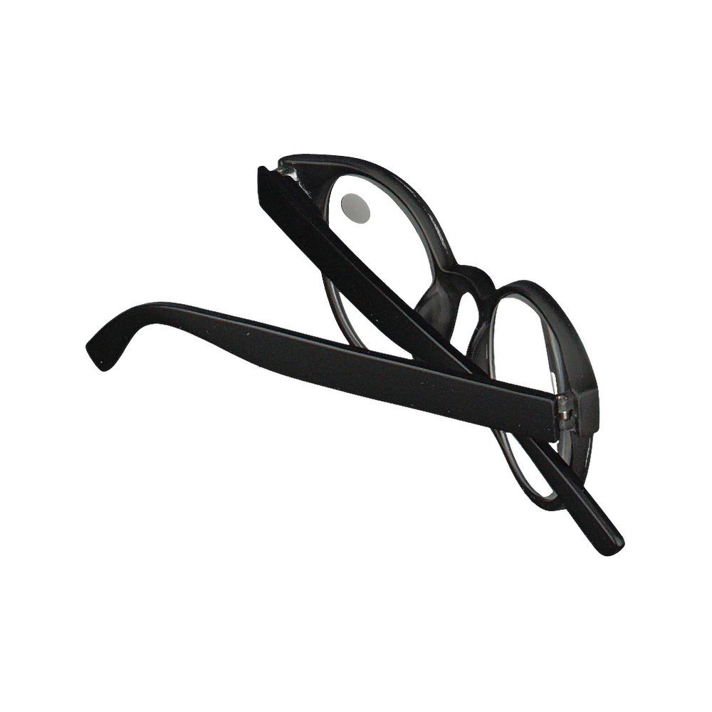 Pharma Glasses Leesbril Rond Grijs/Zwart +2.50