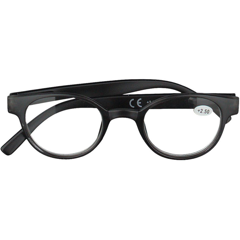 Pharma Glasses Leesbril Rond Grijs/Zwart +2.50