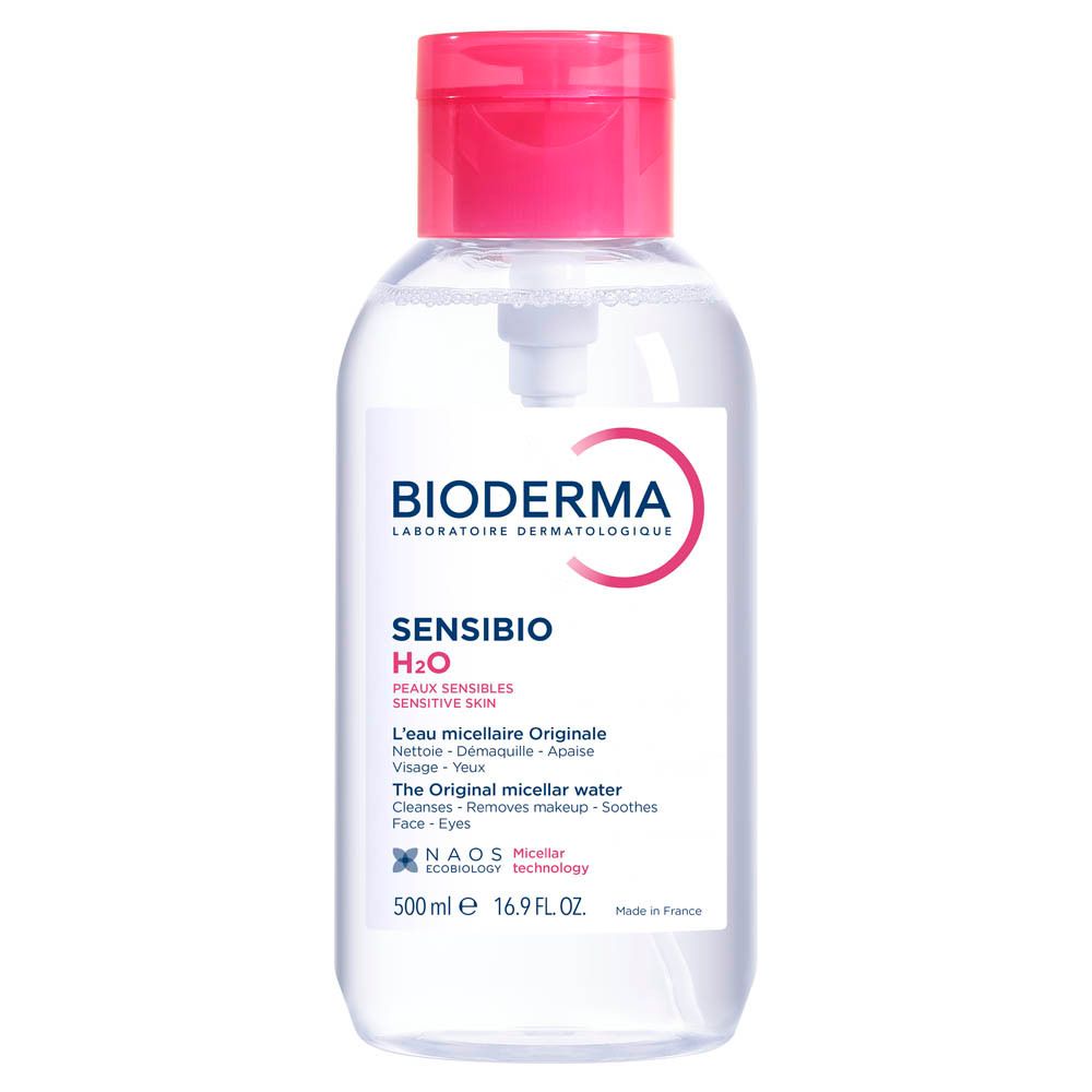 Bioderma Sensibio H2O Eau Micellaire Démaquillante Nettoyante avec Pompe Inversée