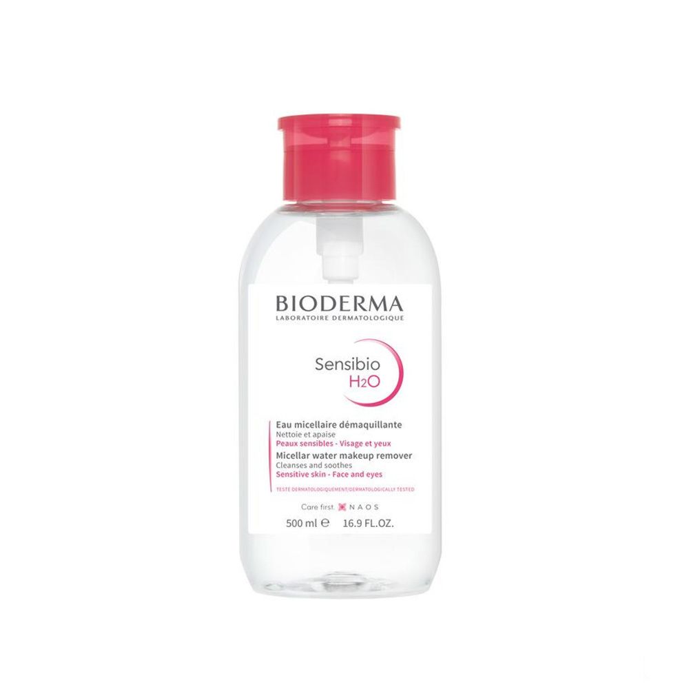 Bioderma Sensibio H2O Eau Micellaire Démaquillante Nettoyante avec Pompe Inversée