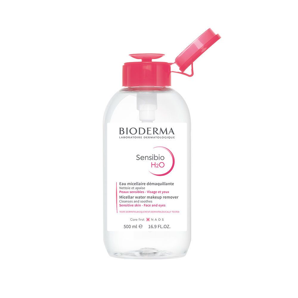 Bioderma Sensibio H2O Eau Micellaire Démaquillante Nettoyante avec Pompe Inversée