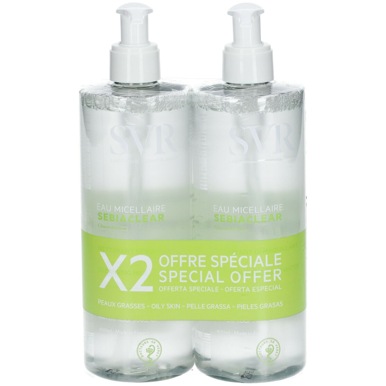 SVR Sebiaclear Eau Micellaire Duo
