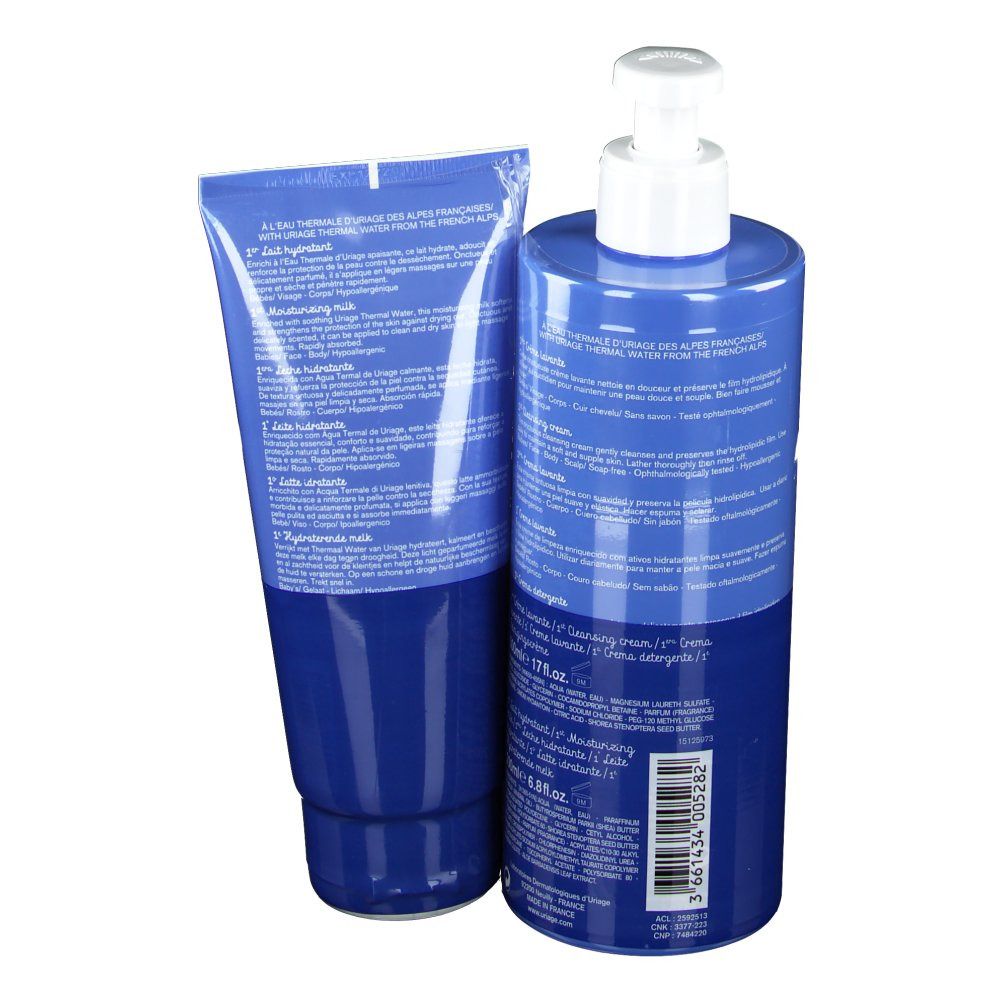 Uriage Bébé 1ère Crème Lavante + 1er Lait Hydratant GRATUIT