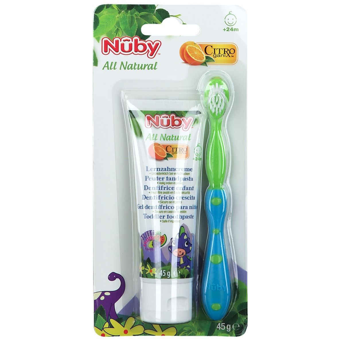Nuby Citroganix Dentifrice 45g + Brosse A Dents PROMO