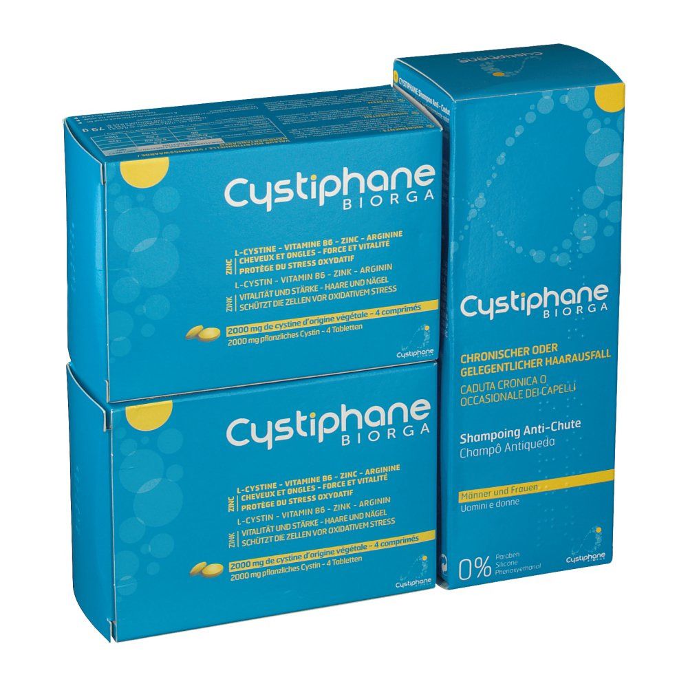 Cystiphane Biorga + Shampooing Anti-Chute 200 ml GRATUIT