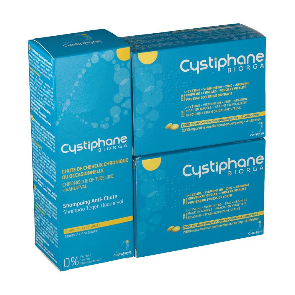 Cystiphane Biorga + Shampooing Anti-Chute 200 ml GRATUIT