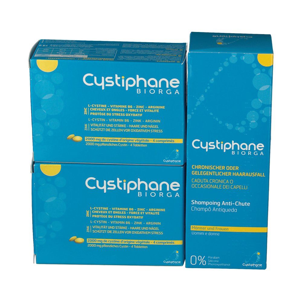 Cystiphane Biorga + Shampooing Anti-Chute 200 ml GRATUIT