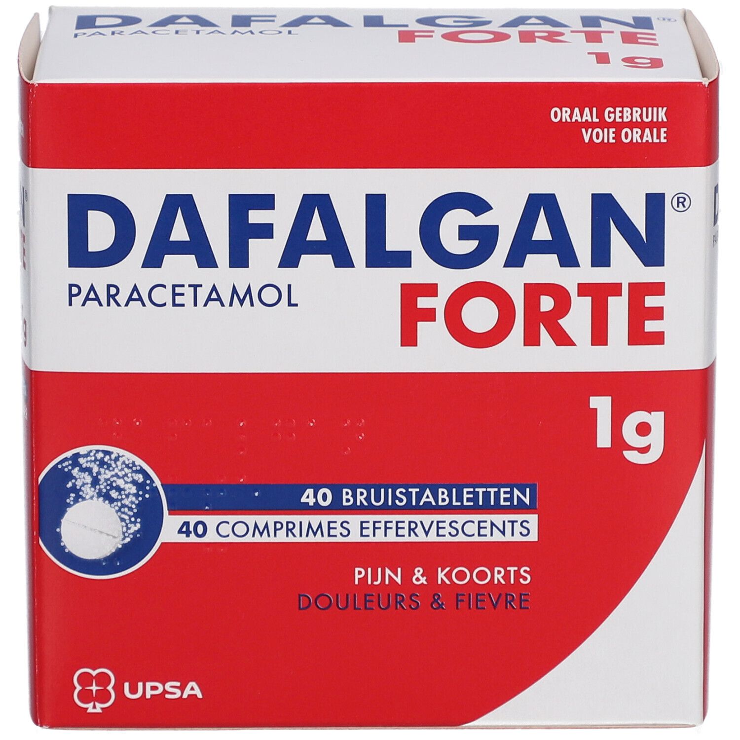 Dafalgan® Forte 1g Paracetamol | Pijn & Koorts