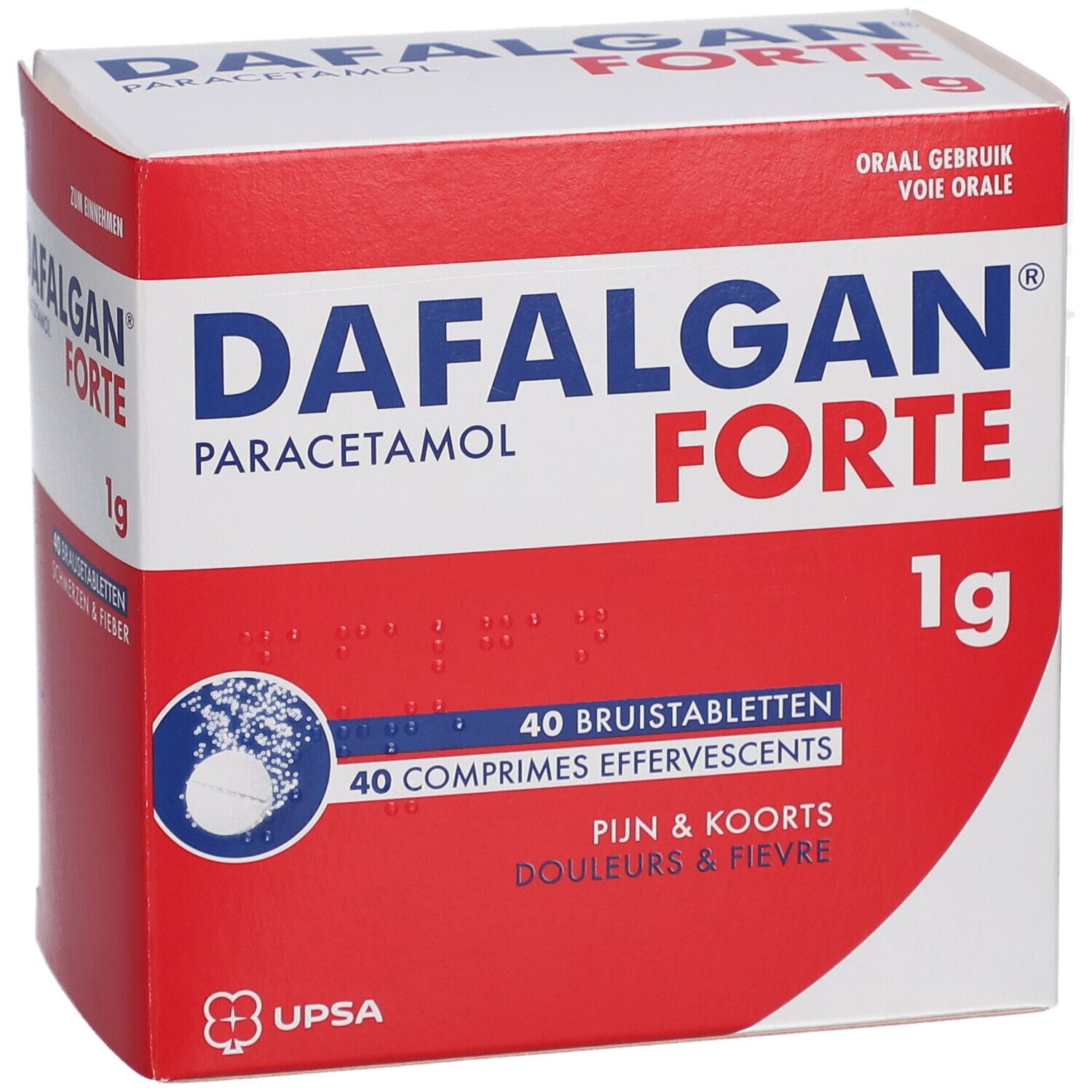 Dafalgan® Forte 1g Paracetamol | Pijn & Koorts