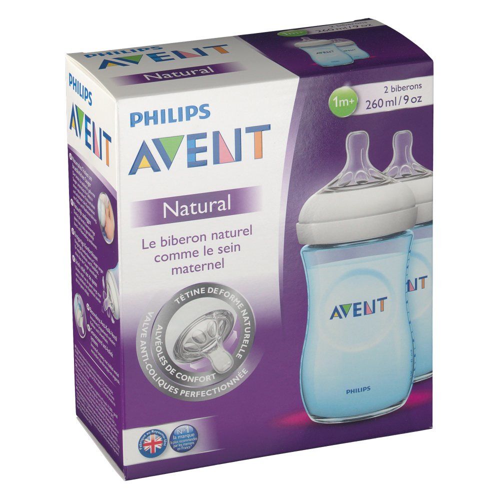 Avent Naturel Biberon Bleu Duo