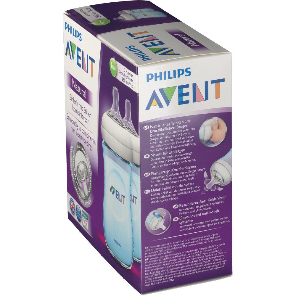 Avent Naturel Biberon Bleu Duo
