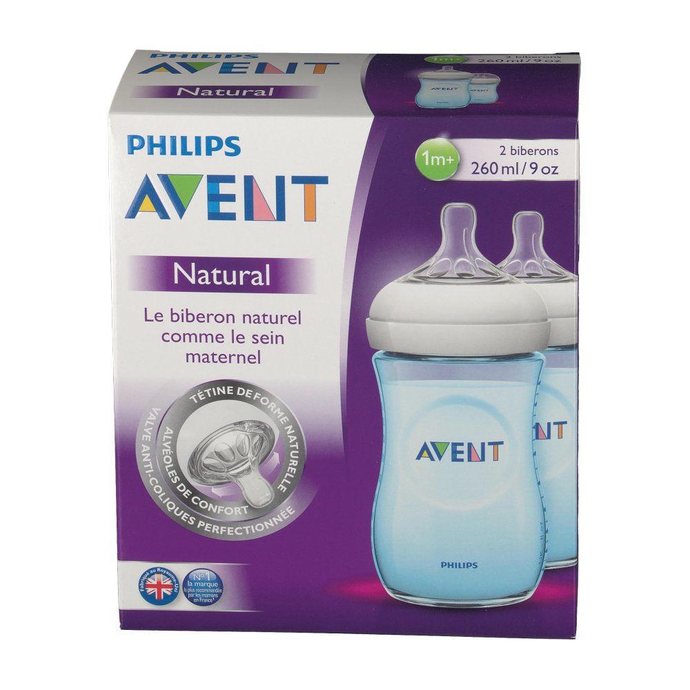 Avent Naturel Biberon Bleu Duo