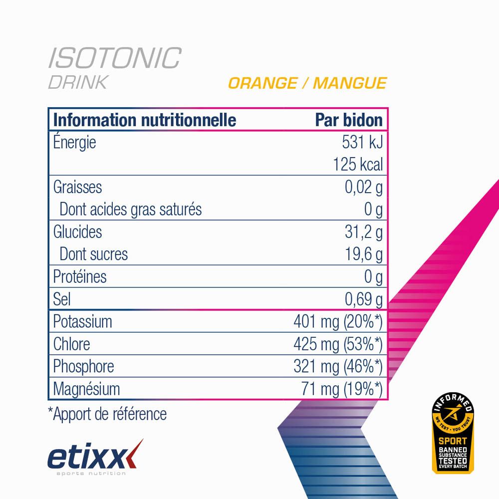 Etixx Isotonic Drink Orange - Mango