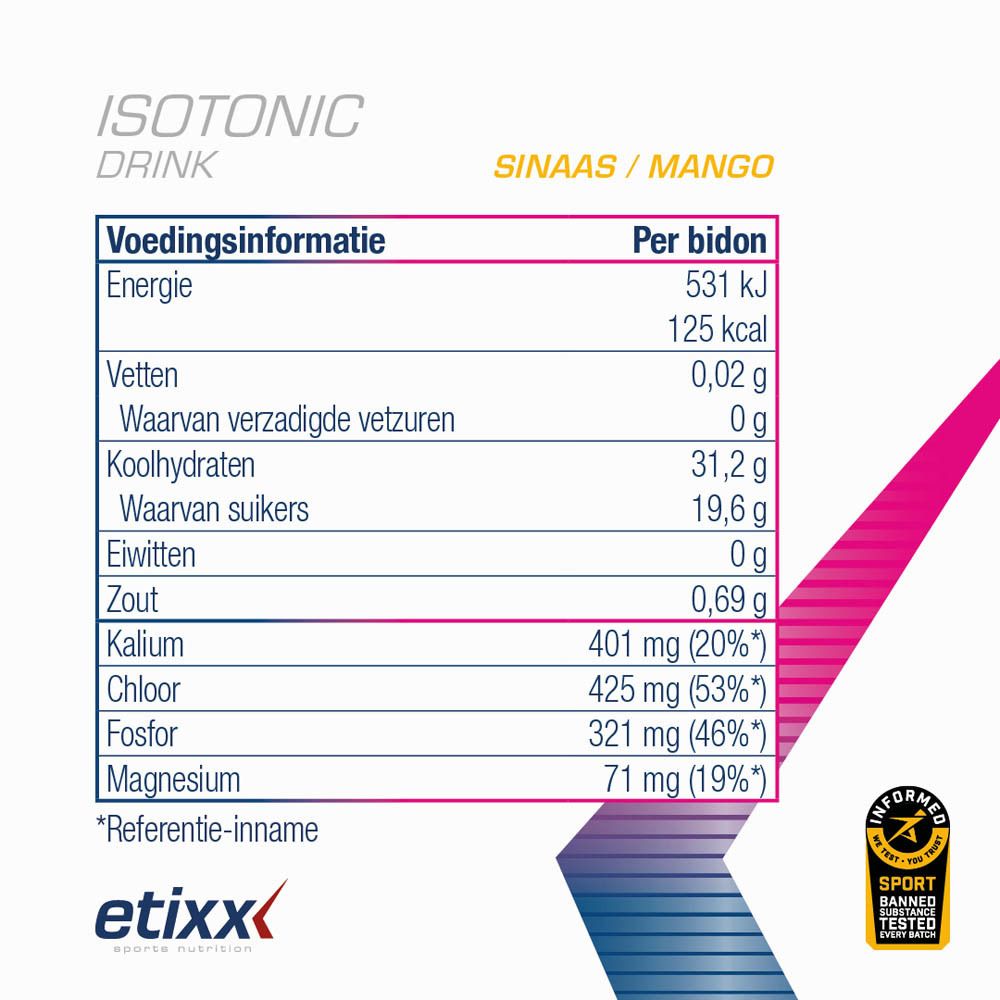Etixx Isotonic Drink Orange - Mango