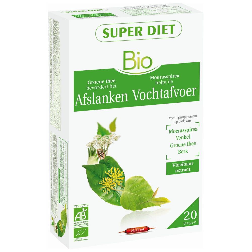 Superdiet Complexe Minceur Thé Vert - Reine des Prés - Fenoui - Bouleau Bio
