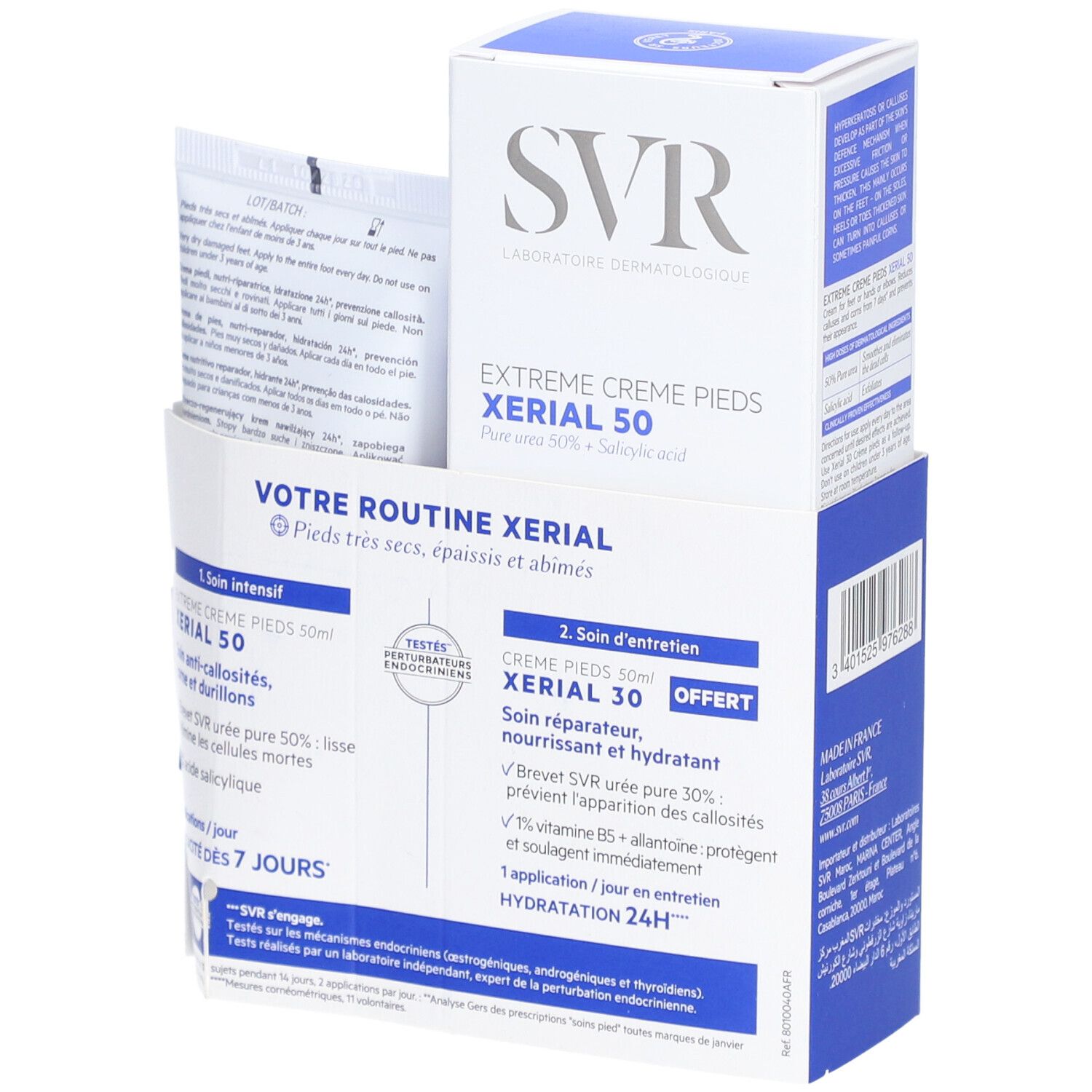 SVR Promopack Xerial 50 Extreme Crème Pieds Cal + Xerial 30 Pieds Secs et Abîmés